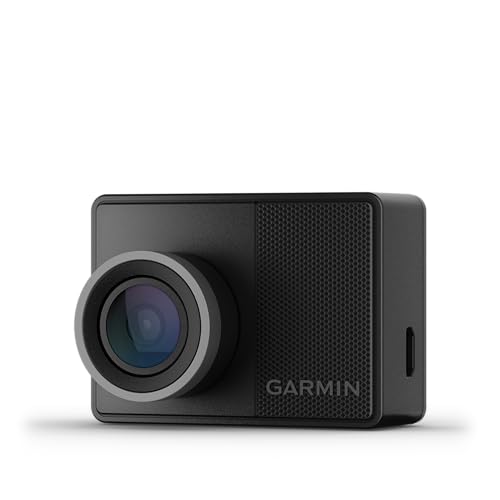 Garmin Dash Cam 57, 1440P Angolo 140 Gradi, Gps, Display Lcd, Controllo Vocale, Sorveglia L'Auto In Sosta, Salvataggio In Cloud, Nero
