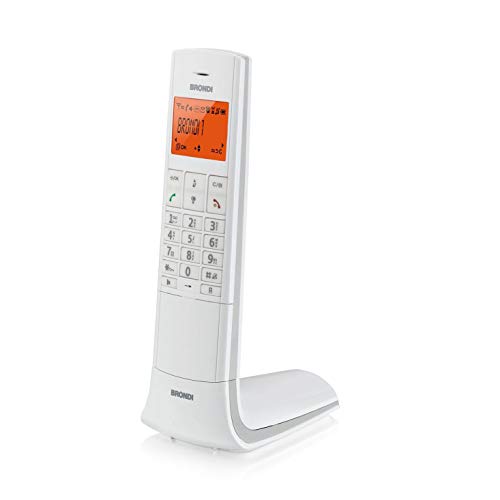 Brondi Lemure Telefono Cordless, Bianco