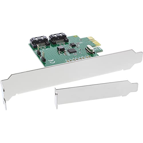 Inline 22253 Scheda Controller Sata 6 Gb, 2 Canali, Pci 2.0, Nero