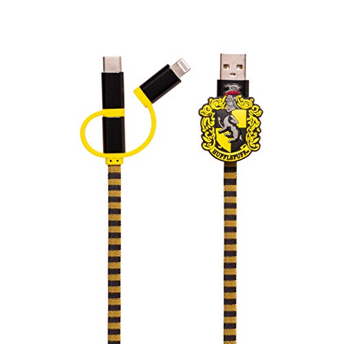 Harry Potter Hogwarts Hufflepuff Sciarpa Usb Cavo Di Ricarica Del Telefono