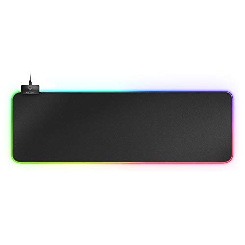 Mars Gaming Mmprgb2, Mouse Pad Xxl, 12 Modalitá Rgb, 2 Usb 2.0, Nero