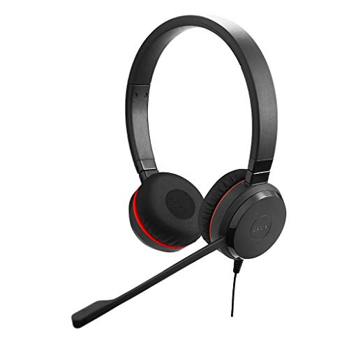 Jabra 14401-21 Evolve 30 Uc Stereo Headset – Unified Communications Headphones For Voip Softphone With Passive Noise Cancellation – 3.5Mm Jack – Black