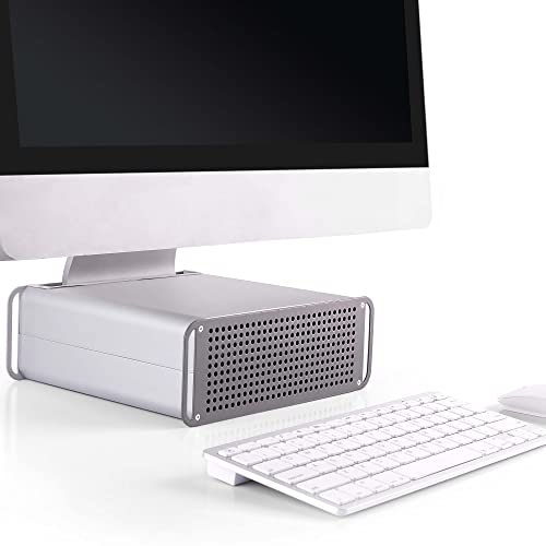Ricoo Supporto Para Mts-03 Rialzo Per Pc All In One Monitor 21-27" (53-69 Cm) Base Computer Tavolo Piedistallo Scrivania Altezza Regolabile