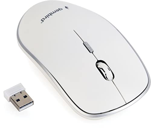 Gembird Musw-4B-01-W Mouse Rf Wireless Ottico 1600 Dpi Ambidestro