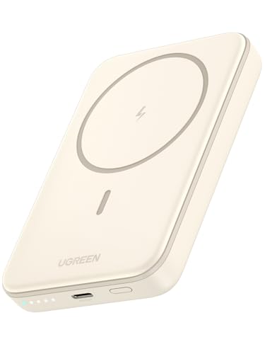 Ugreen Nexode Power Bank Wireless Magnetico 10000Mah Con 20W Usb C Ricarica Rapida Pd Qc 3.0, Power Bank Portatile Con Cavo Usb C Compatibile Con Ipho
