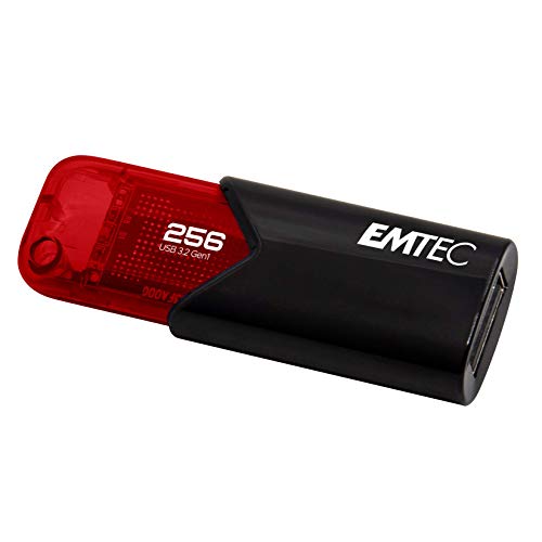 Emtec Usb-Stick 256Gb B110 Usb 3.2 Click Easy Red
