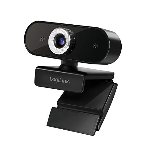 Logilink Ua0368 - Webcam Usb Con Microfono Per Videochiamate Nitide Con Familiari/Amici/Lavoro (Skype, Team, Google Meet, Facebook.)