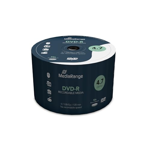 Mediarange Mr444 Confezione Dvd-R, Argento