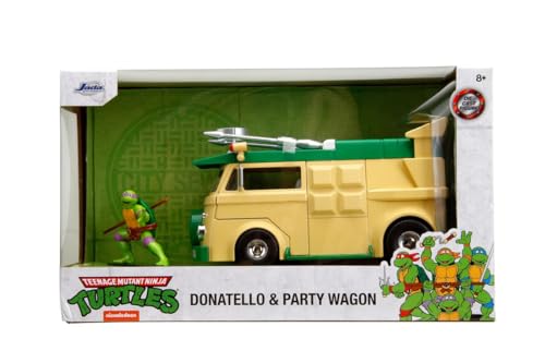 Jada Tartarughe Party Wagon 1:24 Die-Cast Car Gioco O Regalo E Per Una Collezione Per Bambini E Adulti
