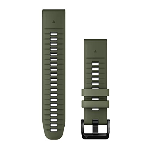 Cinturino Originale Garmin, 22Mm, Quickfit, Silicone, Moss & Graphite (Stile Garmin Epix 2 Pro)
