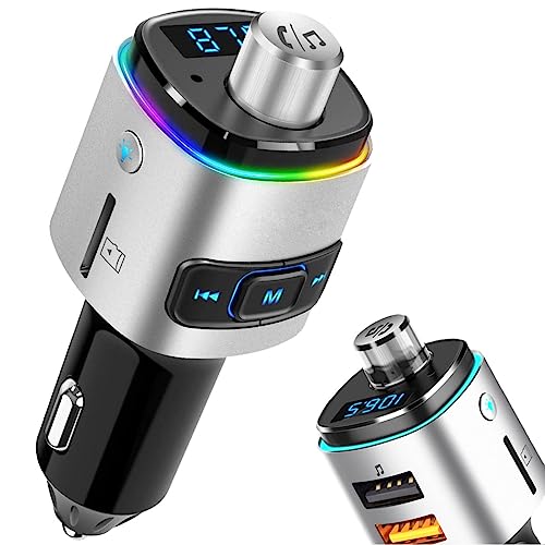 Mmobiel Adattatore Fm Trasmettitore Bluetooth Per Auto - Trasmettitore Fm Bluetooth Vivavoce Per Auto - Kit Bluetooth Per Auto Con Caricatore Usb-A Qc