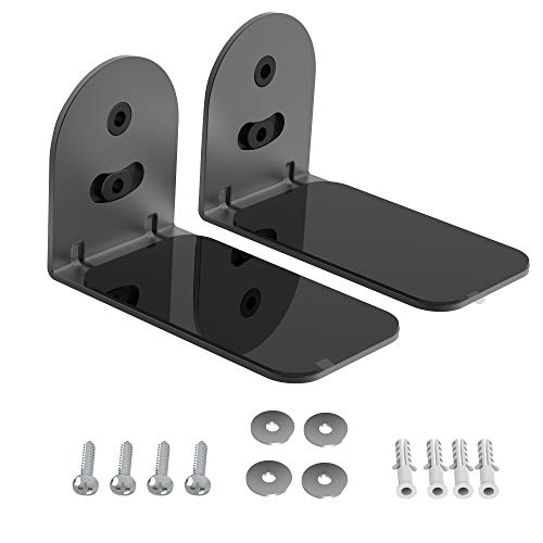 Plusacc Supporto Per Soundbar Supporti Da Parete Per Compatibile Con Altoparlanti Tv Bose, Jbl Bar, Sonos, Samsung, Majority, Staffe Per Montaggio A P