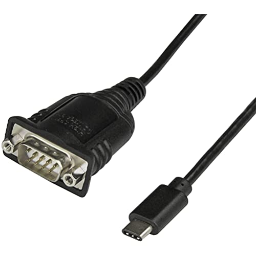 Startech.Com Cavo Adattatore Da Usb C A Seriale Con Com Port Retention, Cavo Convertitore Usb Tipo C A Rs232 (Db9) Da 40Cm (Icusb232Proc)