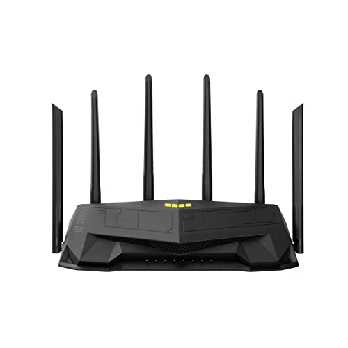 Asus Tuf-Ax6000 - Router Estendibile Con Mobile Tethering, Alternativa Ai Router 4G 5G, Wifi 6 (802.11Ax) Dual Band Ax6000 Aimesh, Sicurezza Di Rete A