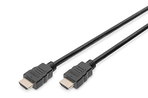 Digitus Cavo Di Collegamento Hdmi Premium High Speed, Tipo A, Hdmi 2.0, 3,0 M, Con Canale Ethernet, Ultra Hd 4K/60Hz, Compatibile Con Tv/Beamer/Monito