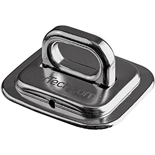 Startech.Com Punto Di Ancoraggio Per Cavo Di Sicurezza Portatile Gancio, Include Viti Di Montaggio, Acciaio