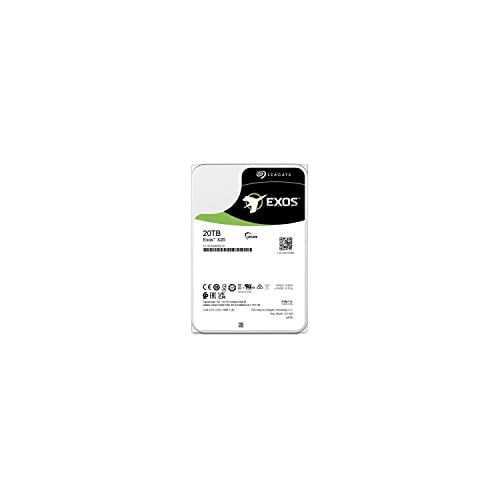 Seagate Exos X20, 20Tb, 3,5 Pollici Sata 6Gb/S, 7200 Rpm, 2,5M Mtbf, 512E E 4Kn Fastformat, Disco Rigido A Bassa Latenza Con Cache Avanzata (St20000Nm