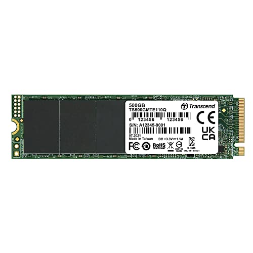 Transcend Mte110Q - Ssd M.2 Pcie Nvme Gen3 X4 500Gb - Ts500Gmte110Q