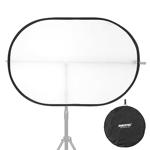 Ambitful Soft Light Board Photography Studio Lighting Reflector Pop-Out Foldable Soft Diffuser Disc Panel With Carry Bag For Video Recording (80 X 120