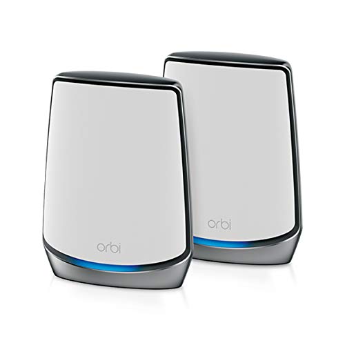 Netgear Orbi Mesh Wifi 6 Rbk852, Kit Da 2 (Router + Satellite), Wifi 6 Ultraveloce Ax6000 Triband, Copertura Wifi Mesh Fino A 350 M2, Sostituisce Rout
