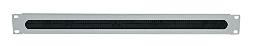 Intellinet 712477 - Passacavi, 48,3 Cm, 19" 1 U (Con Spazzola), Colore: Grigio