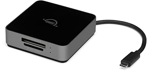 Owc Atlas Dual Cfexpress + Lettore Di Schede Sd, Usb-C Dual-Slot Cfexpress Tipo B E Sdxc Uhs-Ii Card Reader, (Owctccfxbsdrdr)