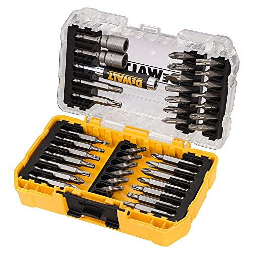 Dewalt Set Di Punte Per Viti High Performance (40 Pezzi, In Caso Tough, 25 Mm E 50 Mm) Dt70717, 22,3 X 22,3 X 4,2 Cm
