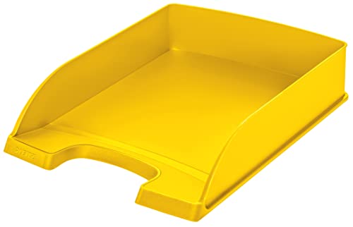 Leitz 52270215 Plus Standard, Vaschetta Porta Corrispondenza, Formato A4, Colore Giallo, 1 Pezzo