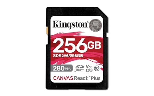 Kingston Canvas React Plus V60 Sd 1Tb Sdxc Uhs-Ii 280R/150W U3 V60 For Full Hd/4K