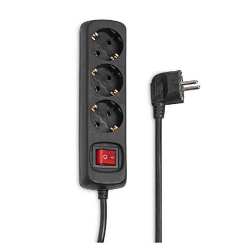 Hama 00030392 3Ac Outlet(S) 230V 1.4M Black Surge Protector - Surge Protectors (3 Ac Outlet(S), 3500 W, 1.4 M, Black)