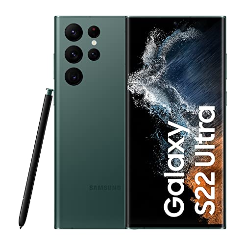 Samsung Galaxy S22 Ultra 5G Smartphone Android Senza Sim, 8Gb Ram E 128 Gb Memoria Interna, Display 6.8’’¹ Dynamic Amoled 2X, 5 Fotocamere, 108Mp, Gre