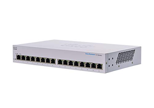 Cisco Business Cbs110-16T-D Unmanaged Switch | 16 Porte Ge | Limited Lifetime Protection (Cbs110-16T-D)