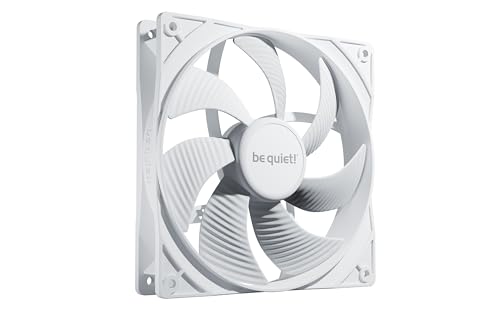 Be Quiet! Pure Wings 3 140 Mm Pwm White, Alta Velocità Di Rotazione, Bassa Velocità Minima, Telaio Della Ventola Ottimizzato, Eccezionale Pressione De