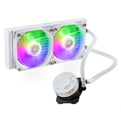 Cooler Master Masterliquid 240L Core Argb Dissipatore A Liquido Per Cpu - Pompa Gen S A Doppia Camera, Radiatore Superiore E Ventole Argb Da 120 Mm, S