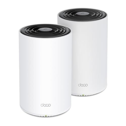 Tp-Link Deco Px50(2-Pack) Wifi 6 Router Mesh Con Powerline, Wifi 6 Ax3000Mbps, Powerline Passante G.Hn 1500Mbps, 3 Porte Gigabit, Plug & Play, 2 Pezzi