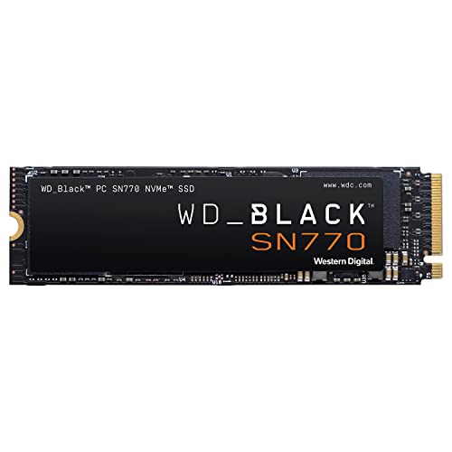 Wd_Black Sn770 500 Gb Tecnologia Pcie Gen4 Nvme Ssd Interno Per Gaming, Con Velocità Di Lettura Fino A 5.000 Mb/S