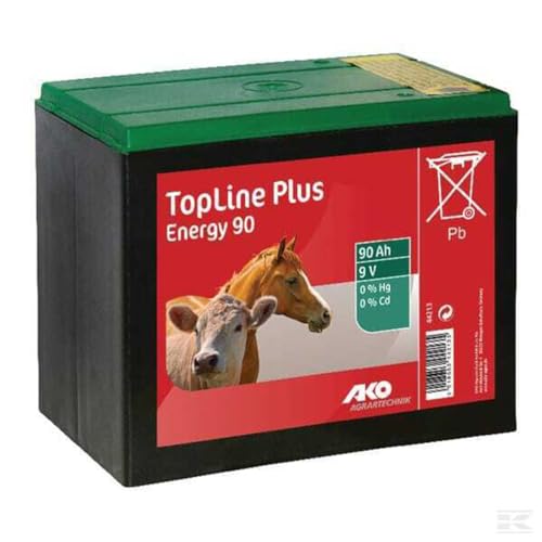 Kerbl Batteria Ako 9V 90Ah Topline Plus Energy 90