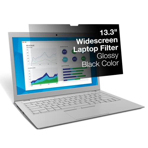 3M Privacy Filter For 13.3" Widescreen Laptop, Nero