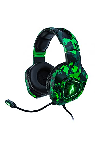Surefire Headset Da Gaming Skirmish - Headset Per Pc, Playstation E Xbox - Cuffie Da Gioco Con Microfono - 390G - Sound Stereo 2.0 E Luci Led - Usb 3.