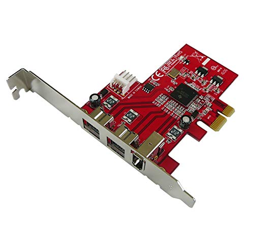 Kalea-Informatique Scheda Controller Pcie Firewire 400 Ieee1394A E 800 Ieee3194B Con Chipset Ti Xio2213 2 + 1 Porte, Gamma Professionale