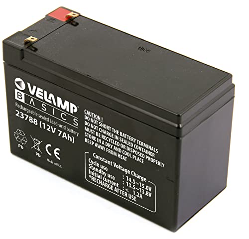 Batteria Ricaricabile Al Piombo 12V 7Ah. Attacchi Faston