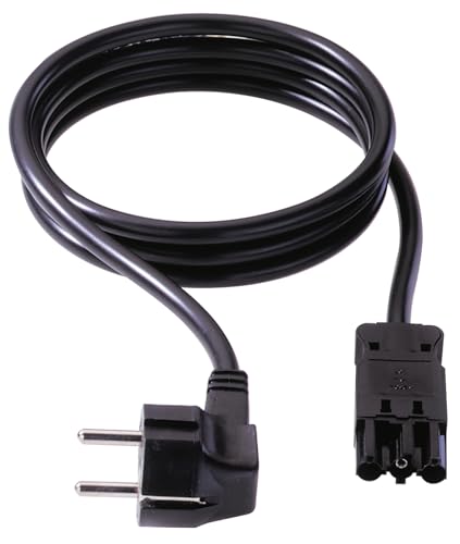 Bachmann 375.007 - Cavo D'Alimentazione Schuko Gst18, 5 M, Colore: Nero