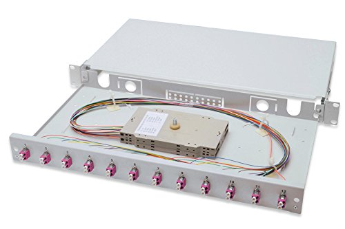 Digitus Lwl Splice Box 12 Giunti Lc - Om4 - Om4 - 1He 19 Pollici - Multi-Mode Duplex - Con Cassetta Di Giunzione - Montaggio A Rack