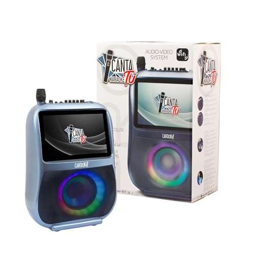 Canta Tu Karaoke Pro 2023 Karaoke Professionale Completo Con Microfono Wireless, Display Touch, Connessione Wi-Fi, Effetti Vocali, Luci Led, Batteria 