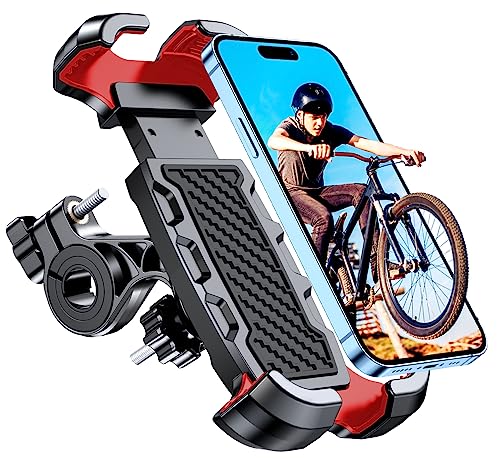 Mohard Porta Cellulare Bici, Ultra Stabile & Universale Porta Cellulare Moto, 360° Rotabile Supporto Telefono Moto, Compatibile Con Iphone 15 Pro Max/