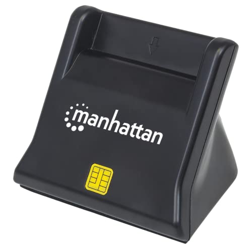 Manhattan 102025 Usb 2.0 Black Smart Card Reader - Smart Card Readers (Usb 2.0, 63 Mm, 81 Mm, 63 Mm, 180 G, 0.06 A)