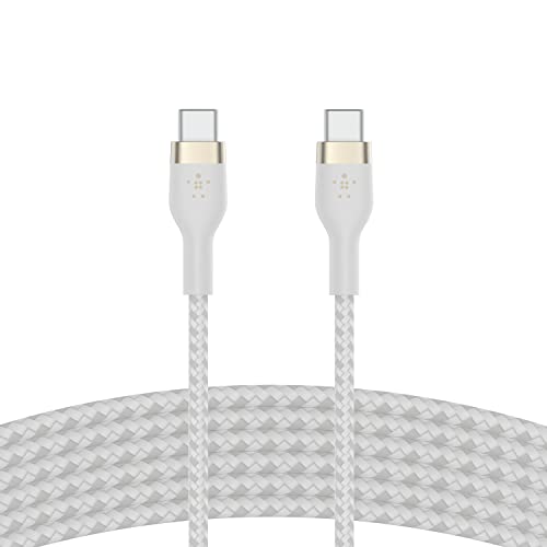 Belkin Boostcharge Pro Flex Cavo Intrecciato Da Usb Type C A Usb C, Cavo Di Ricarica Rapida Pd, Certificato Usb-If Per Iphone 15, Galaxy S24, Pixel, I