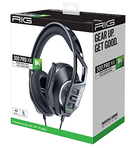 Nacon Rig 300 Pro Hx, Cuffie Da Gioco Per Xbox Series X/S/One, Nere