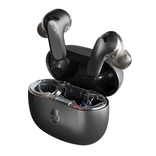 Skullcandy Rail Anc Cuffie Wireless In-Ear Con Cancellazione Del Rumore E Microfono, 27 Ore Di Autonomia, Compatibili Con Iphone, Android E Dispositiv