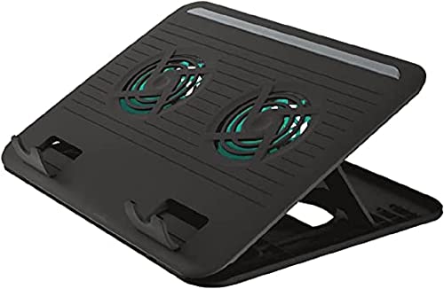 Trust Cyclone Supporto Per Laptop, Con 2 Ventole Di Raffreddamento